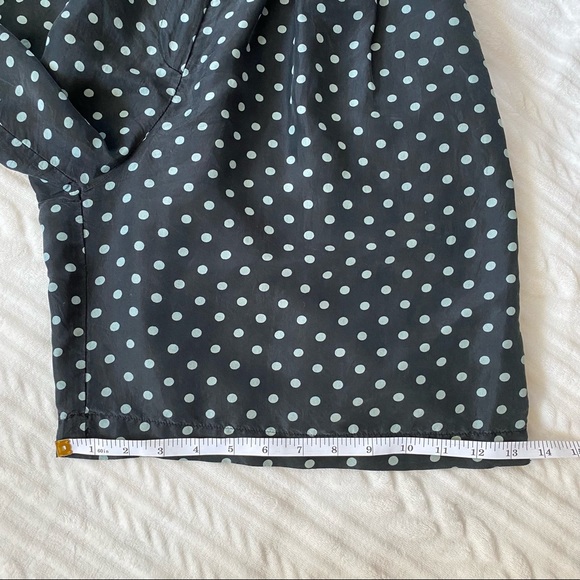 90S Polka Dot 100% Silk High-Waisted Shorts - Picture 4 of 9